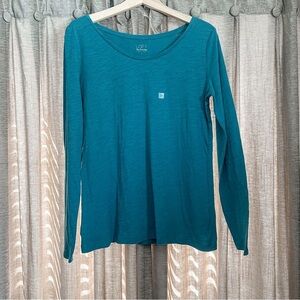 NWT LOFT Teal Long Sleeve Women's Top Size Medium